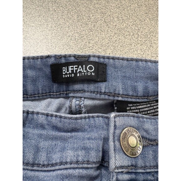 David Bitton Buffalo Light Wash Women's 6/28 Aubrey Jeans Mid Rise Soft Stretch - Picture 7 of 8